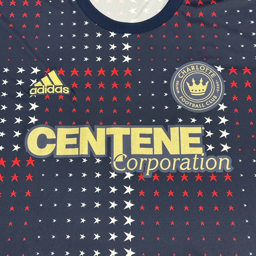 adidas Charlotte FC “Independence Day” warm up soccer jersey - Picture 2 of 5